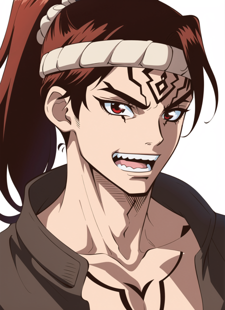 3978521096-3690578511-boichi anime style, 1boy, collarbone, facial tattoo, headband, high ponytail, long hair, looking at viewer, male focus, open mou.png